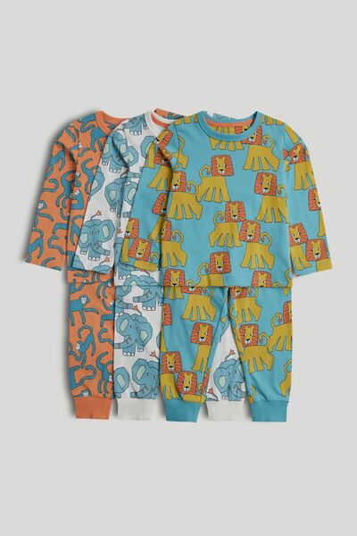 MOTHERCARE مجموعة من 3 بيجامات سفاري