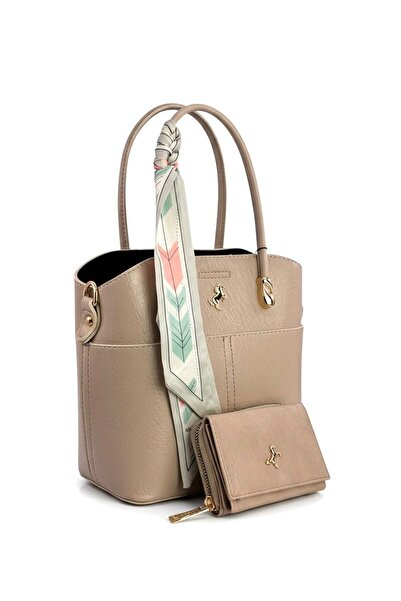 Miami Polo Women's Scarf Bag with Hand Shoulder Strap, 3 Compartments, Soft L...