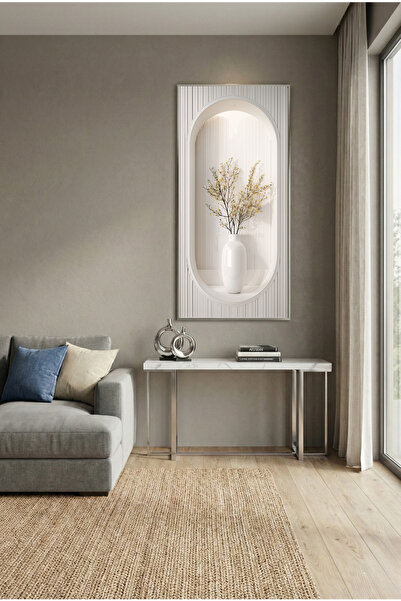sayetablo Splende - Gerçek Cama Baskı Metal Alüminyum Çerçeveli Tekli Minimal...