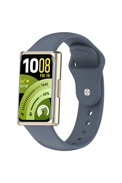 redmud teknoloji Huawei Band 11 / 11 Pro Uyumlu Klasik Yumuşak Silikon Kordon...