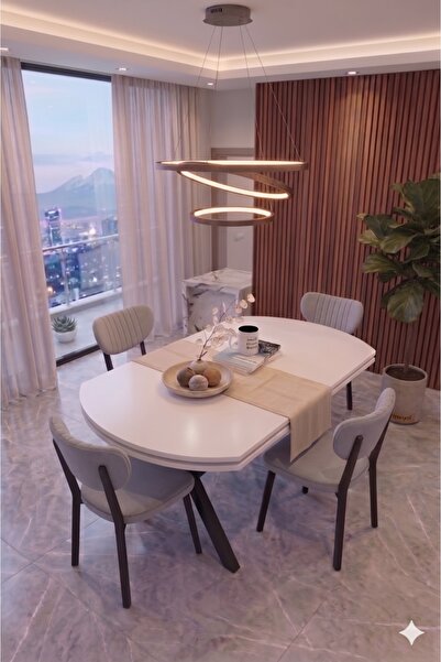 Avenza living Nova Serisi Modern Yemek Masası Takımı - 4 Kişilik Salon & Mutf...