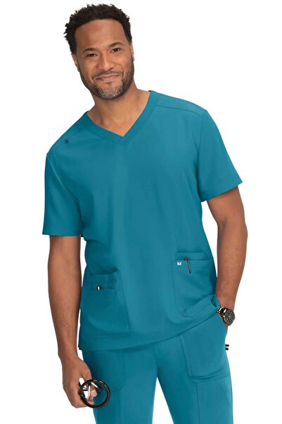 KOI Happiness Next Gen Free to Be Bluză medicală pentru bărbați 672 - Albastr...