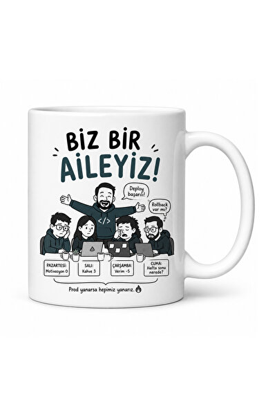 Çakaldere Yazılım "Biz Bir Aileyiz!" Yazılımcı Kupa Bardağı– Ofis Gerçekleri ...