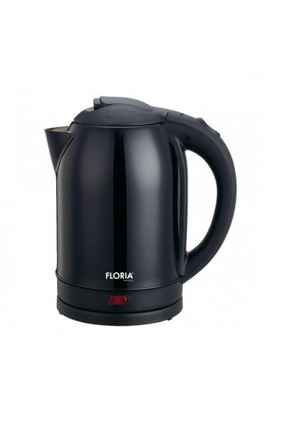 Floria Ανοξείδωτος βραστήρας 2 λίτρων, ισχύς 1500W, μαύρος, με περιστροφή 360...