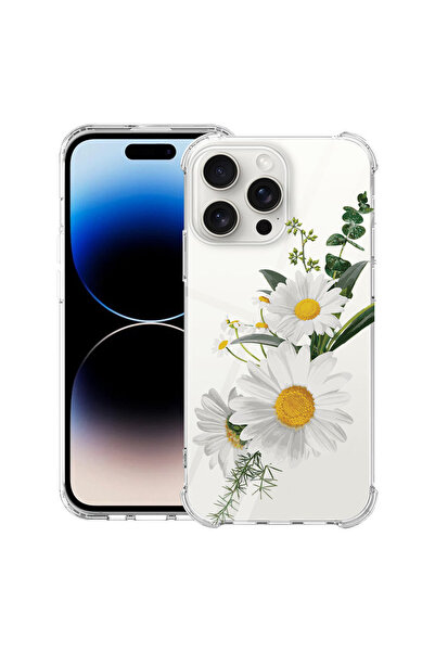 bestcase Противоударен калъф за Apple iPhone 14 Pro, Флорален - Минималистичн...