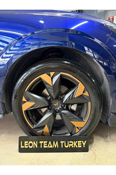 LeonTeamTurkey Cupra Terramar Bakır Renk Jant Sticker Seti