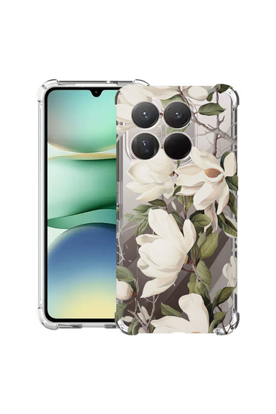 bestcase Αντικραδασμική Θήκη για Xiaomi 17, Ανθισμένη Μανόλια Φλοράλ Σχέδιο, ...