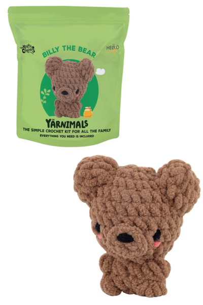 GLANCE Hello Crafts HC003 Yarnımals Amigurumi Örgü Kiti- Bılly The Bear