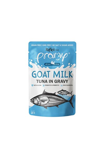 Reflex Plus Pramy Goat Milk Sos İçinde Keçi Sütlü ve Ton Balıklı Kedi Konserv...