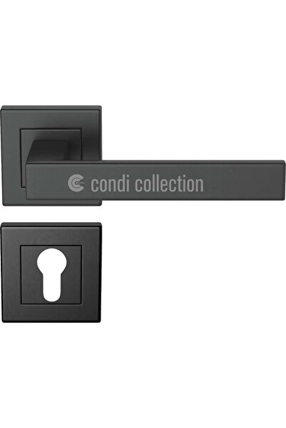 Condi Collection مقبض باب من الفولاذ المقاوم للصدأ باللون الأسود من ييل طراز ...