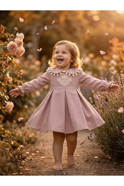 INFANT Rochie cu guler Wondress - 8 culori disponibile