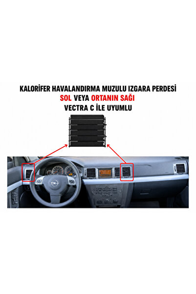İthal Opel Vectra C Havalandırma Muzul Perdesi ( Ortanın Konsolun Sağı ve Sol...