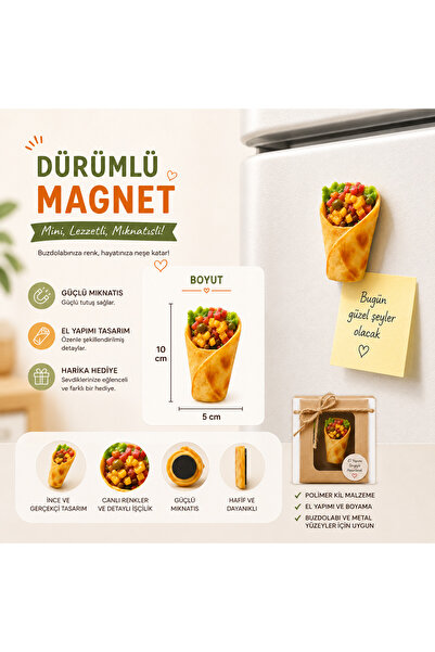 Clinica El Yapımı Dekoratif Buzdolabı Süsü / Magnet