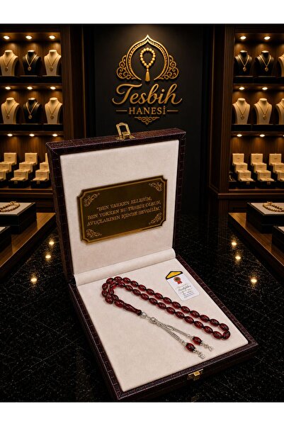 TESBIH HANESI ateş kehribar tesbih harfli kişiye özel seri sıkma kehribar tes...