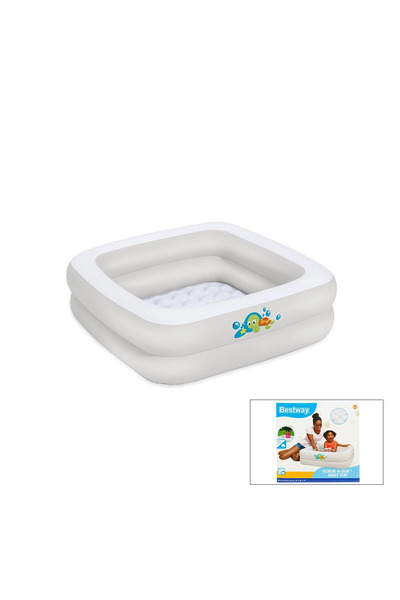 BESTWAY Şişme Zemin Bebek Havuz - Küveti (86 X 86 X 25Cm) 51116