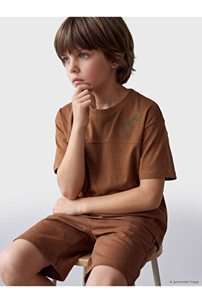 LC Waikiki I Dinosaur Printed Boys' T-Shirt and Shorts Set from Freezen Store