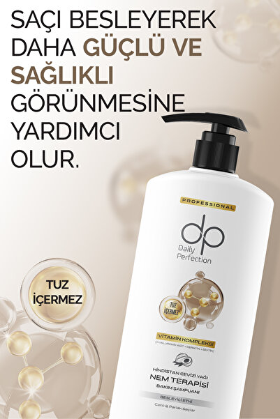 dp Daily Perfection Şampuan Hindistan Cevizi Yağı 800 ml & Saç Bakım Kremi Hindistan Cevizi Yağı 500 ml
