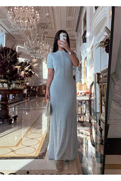 Abalı Yeni sezon yazlık uzun elbise👑👑