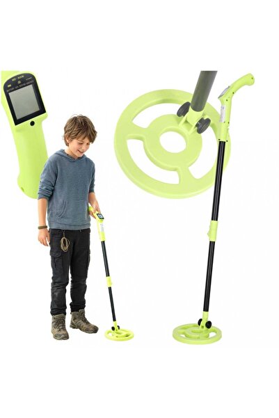 Ikonka Detector de metale pentru copii Ikonka, MD-3006 cu ecran LED, alerta s...