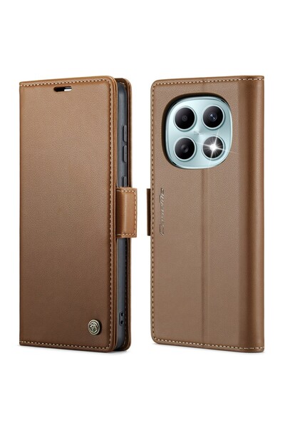 Caseme 023 Luminus Θήκη Πορτοφόλι Brown (Xiaomi Redmi Note 15 5G/Poco M8 5G)