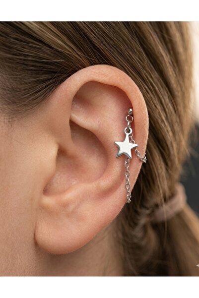TakıConcept Deliksiz Mıknatıslı Fake Piercing Kıkırdak Küpe