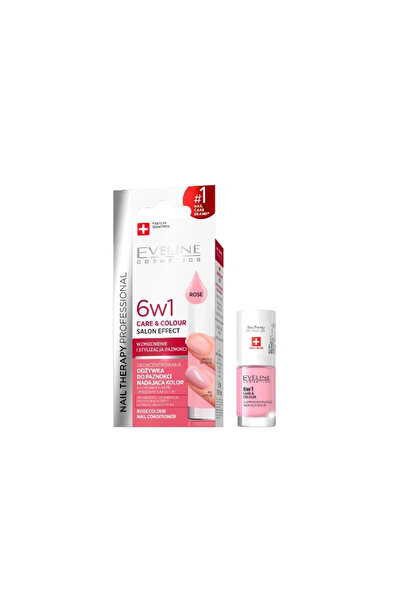 Eveline Balsam de unghii colorant 6-în-1 Tratament profesional pentru unghii ...