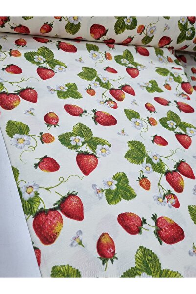 Home Duck kumaş leke ve su itici özelliği vardır ( çilek desen 50 x 180 )