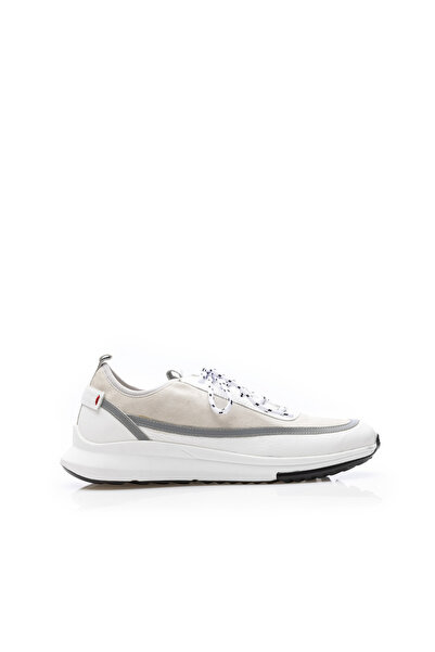 UrbanShoes Sneakers bărbati din piele naturală, Leofex - Mostră Luigi Alb Box...