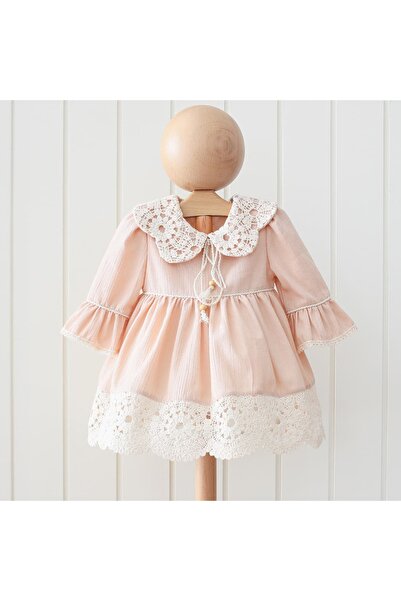 Valia Baby Beaded Long Sleeve Baby Girl Dress