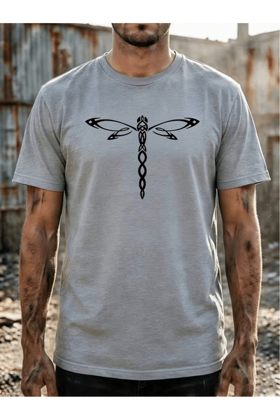 Nivorix Dragonfly Patterned T-Shirt