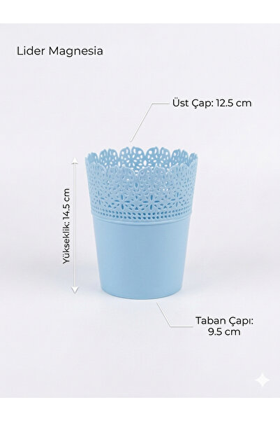 Sağlık Plastik KAKTÜS & FESLEĞEN SAKSI DANTEL MODEL SAĞLIK PLS