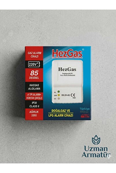 Uzman Armatür HGD-01 DOĞALGAZ ALARM DEDEKTÖRÜ