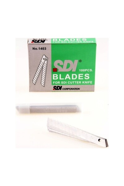 Lisinya Narrow Utility Knife Replacement Blades 10 Pieces 9 mm Width 80 mm Le...