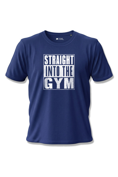 North Whiskers تي شيرت رياضي مطبوع عليه عبارة "Straight Into The Gym" مصنوع م...
