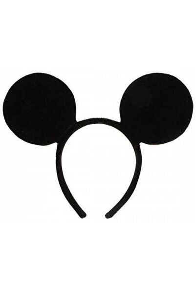 Genel Markalar Mickey Mouse Tacı Siyah Esnek Parti Taçı Kulaklı Eğlence Akses...