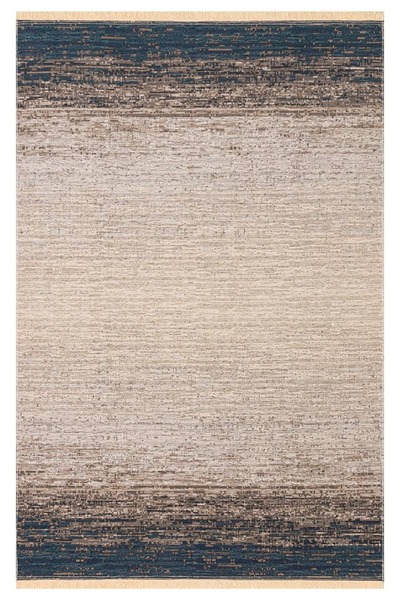 RugChef KUTNU KTN 01 MARINE BEIGE Modern Ombre Renk Geçişli Yıkanabilir Çift ...