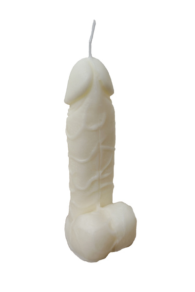 OEM Lumanare amuzanta in forma de penis cu testicule, 14x4.7 cm