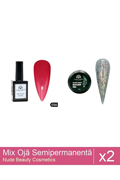 Makeup Set Mix 2 produse Nail Oja: Oja semipermanentă Global Fashion, Gel pol...