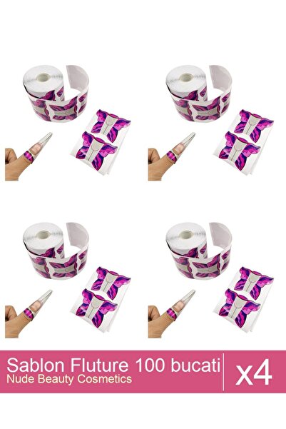 Makeup Set 4x Sablon Fluture 100 bucati