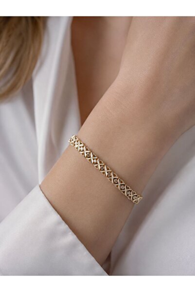MRK Women's Stone Clover Bracelet