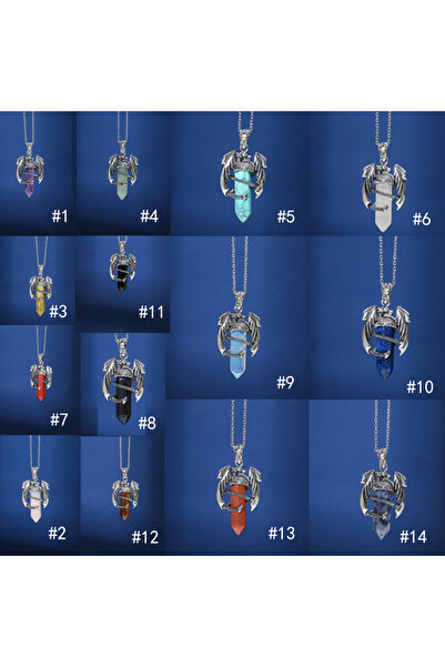Choice8 10 Crystal 1pcs Stainless Steel Crystal Necklace Pendant Trendy hip-h...