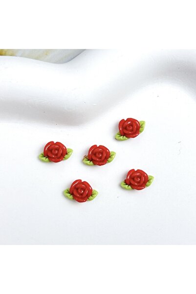 Choice4 30PCS 30Pcs Colorful Luminous Resin Rose Nail Art Decorations 3D Swee...