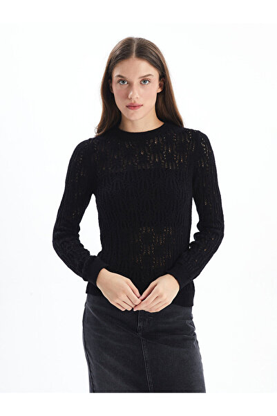 LC Waikiki Nevavm Farkıyla Nelson Openwork Patterned Oval Collar Comfortable ...