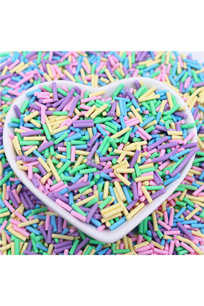 Choice21 07 long mcmx Candy Polymer Clay Slices 1mm Thin Sprinkles Long Cylin...
