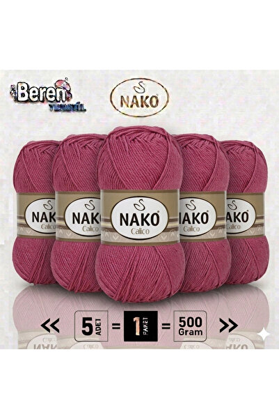 NAKO كوليكو - عبوة من 5 قطع - 100 جرام/240 متر - خيط للحياكة اليدوية - أميجور...