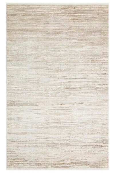 halinet Halı.Net Cream Modern Washable Non-Slip Living Room Carpet Eco-Padona...