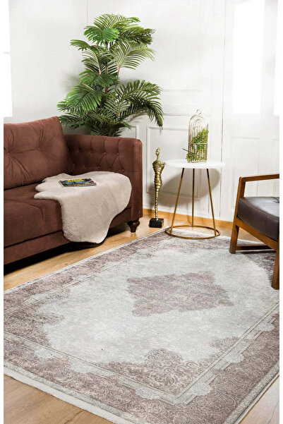 halinet Halı.Net Cream Vintage Antique Washable Non-Slip Living Room Carpet H...