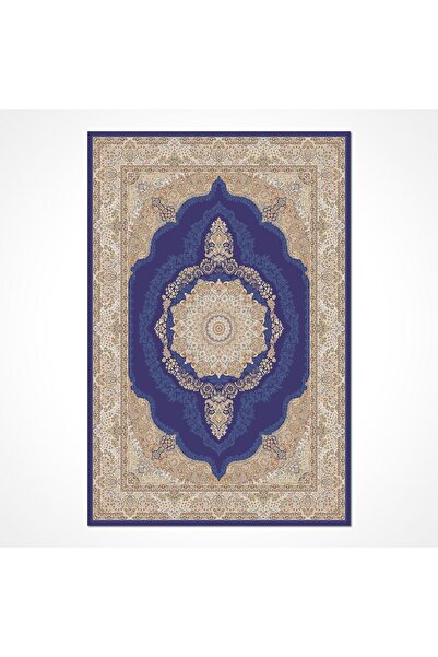 halinet Halı.Net Blue Modern Washable Non-Slip Living Room Carpet Cr-İskandiv...