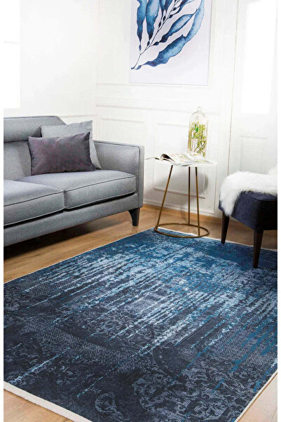 halinet Halı.Net Anthracite Modern Washable Non-Slip Living Room Carpet Haln-...