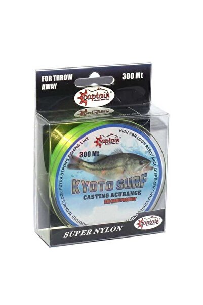 CAPTAIN Kyoto Surf 300Mt Monofilament Fishing Line Yellow Standard-0.40 mm